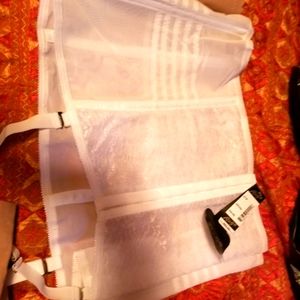 White bridal girdle plus size